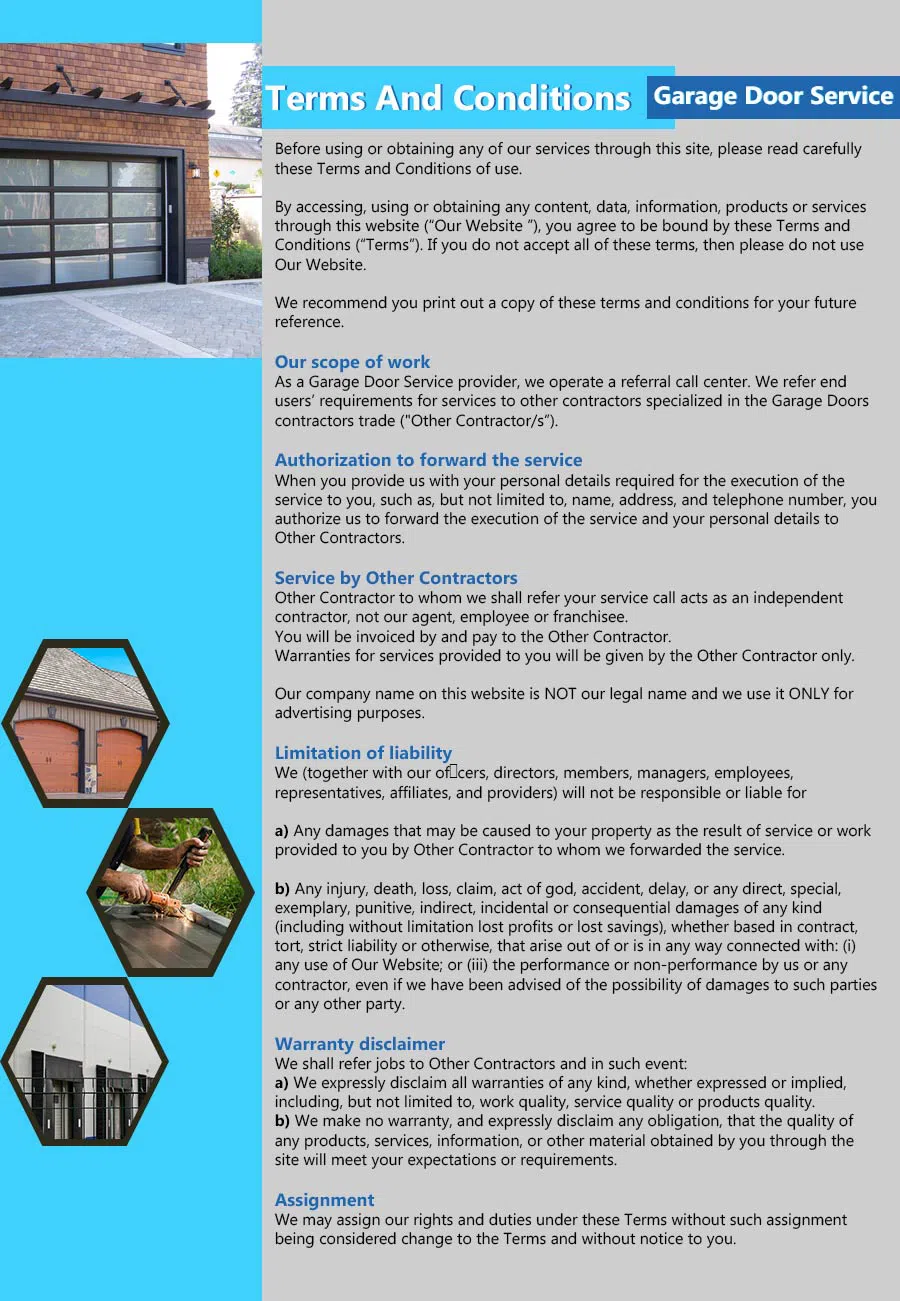 Capitol Garage Door Service San Marcos, CA 760-303-1029 - terms4